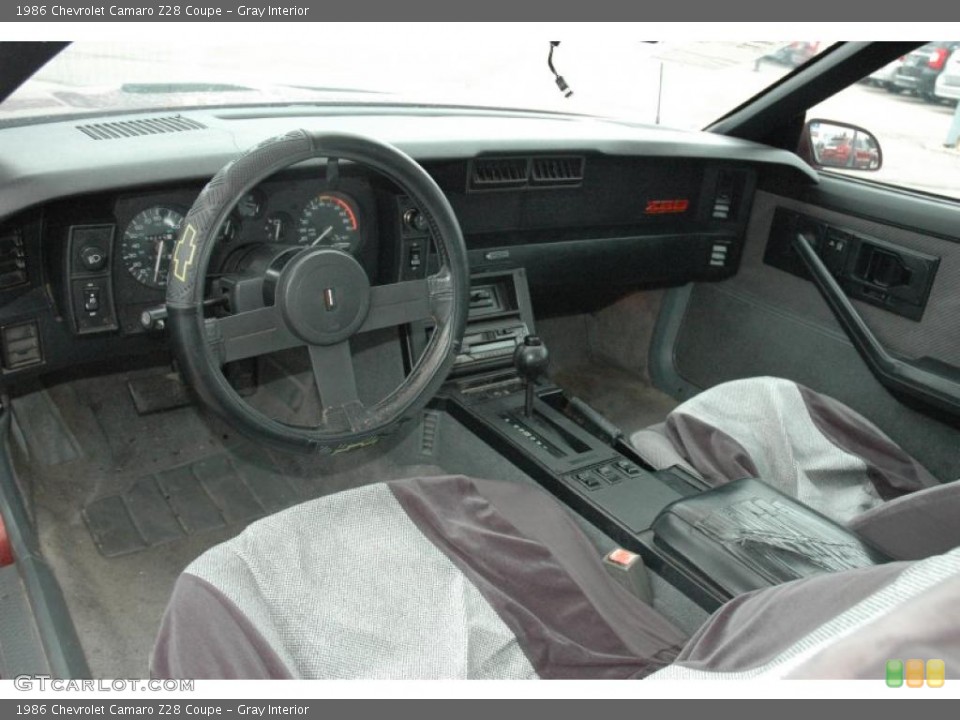 Gray 1986 Chevrolet Camaro Interiors