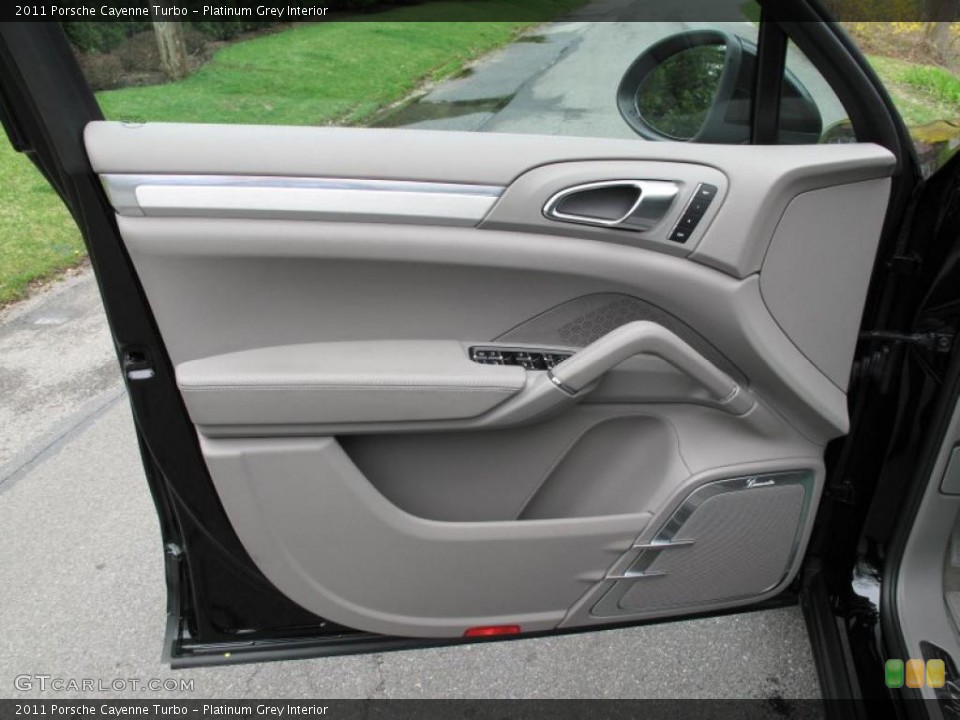 Platinum Grey Interior Door Panel for the 2011 Porsche Cayenne Turbo #48312613