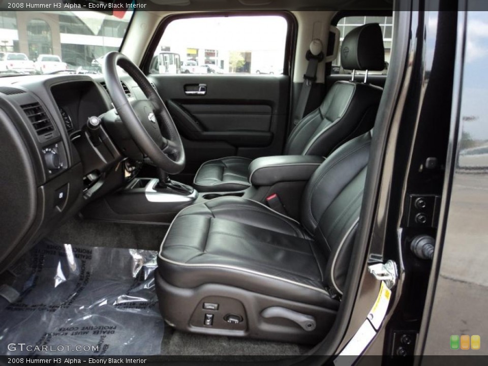 Ebony Black Interior Photo for the 2008 Hummer H3 Alpha #48312799
