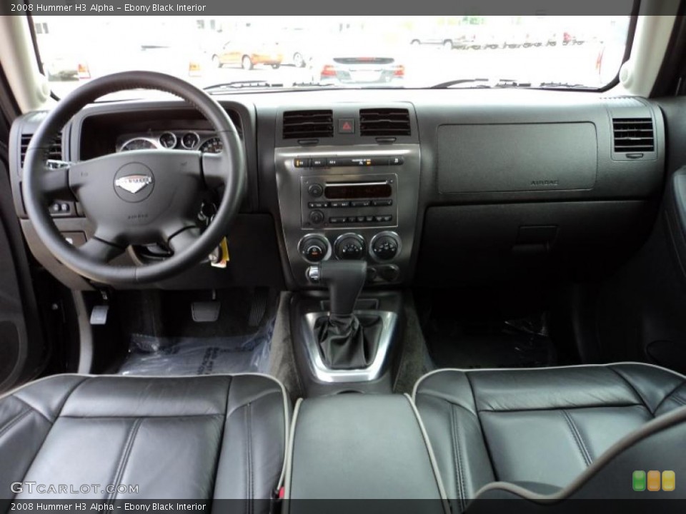 Ebony Black Interior Dashboard for the 2008 Hummer H3 Alpha #48312832