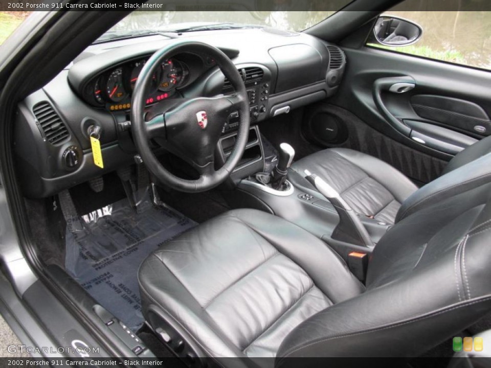 Black Interior Prime Interior for the 2002 Porsche 911 Carrera Cabriolet #48312943