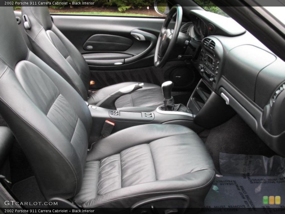 Black Interior Photo for the 2002 Porsche 911 Carrera Cabriolet #48312988
