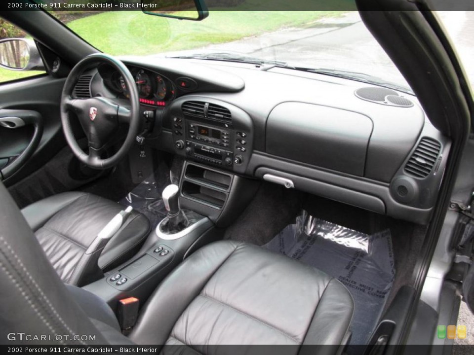 Black Interior Dashboard for the 2002 Porsche 911 Carrera Cabriolet #48313021