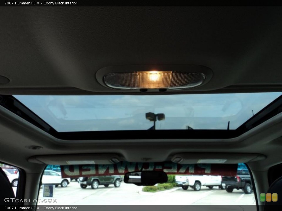 Ebony Black Interior Sunroof for the 2007 Hummer H3 X #48313054