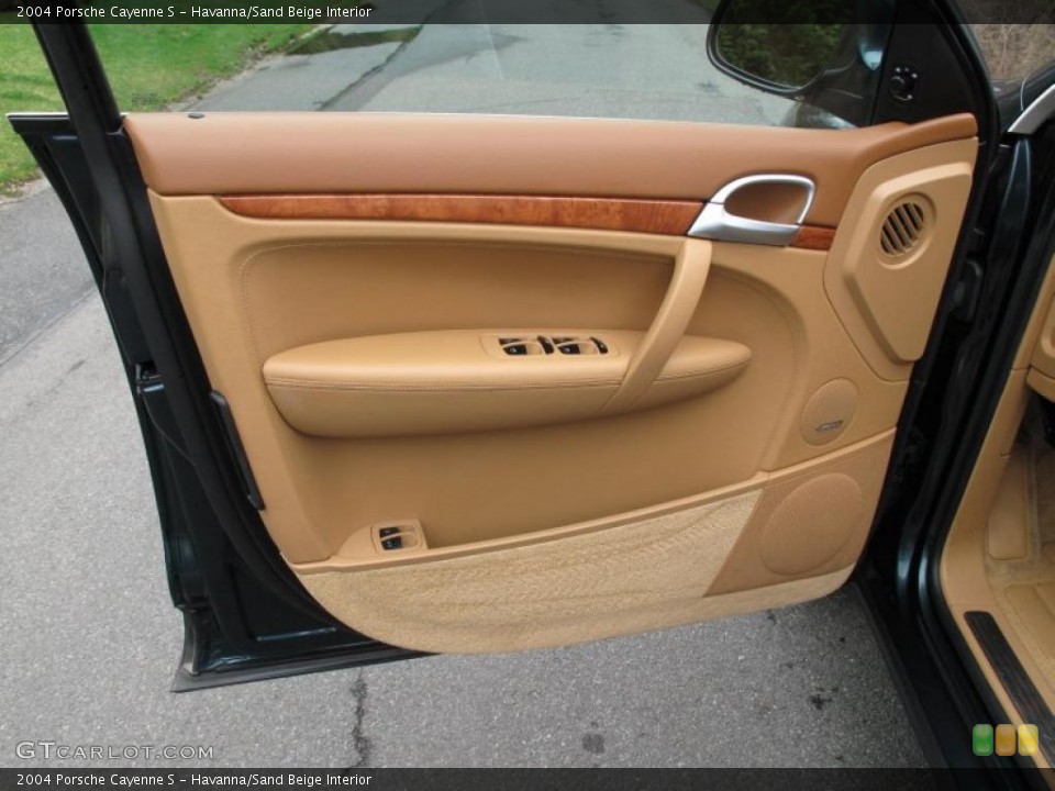 Havanna/Sand Beige Interior Door Panel for the 2004 Porsche Cayenne S #48313219