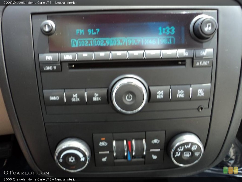 Neutral Interior Controls for the 2006 Chevrolet Monte Carlo LTZ #48313291