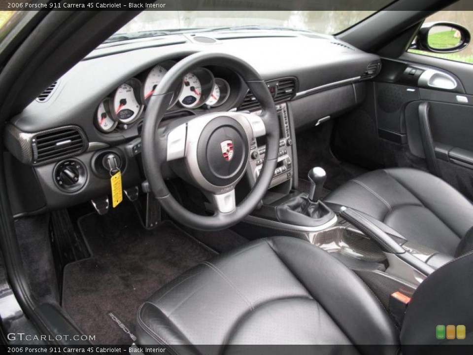 Black Interior Dashboard for the 2006 Porsche 911 Carrera 4S Cabriolet #48313897