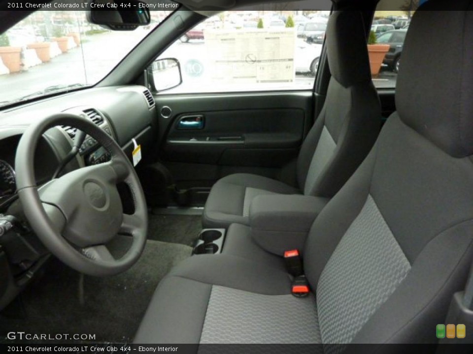 Ebony Interior Photo for the 2011 Chevrolet Colorado LT Crew Cab 4x4 #48313954