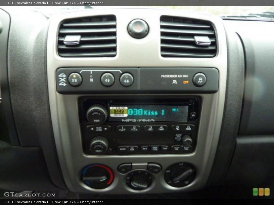 Ebony Interior Controls for the 2011 Chevrolet Colorado LT Crew Cab 4x4 #48314107