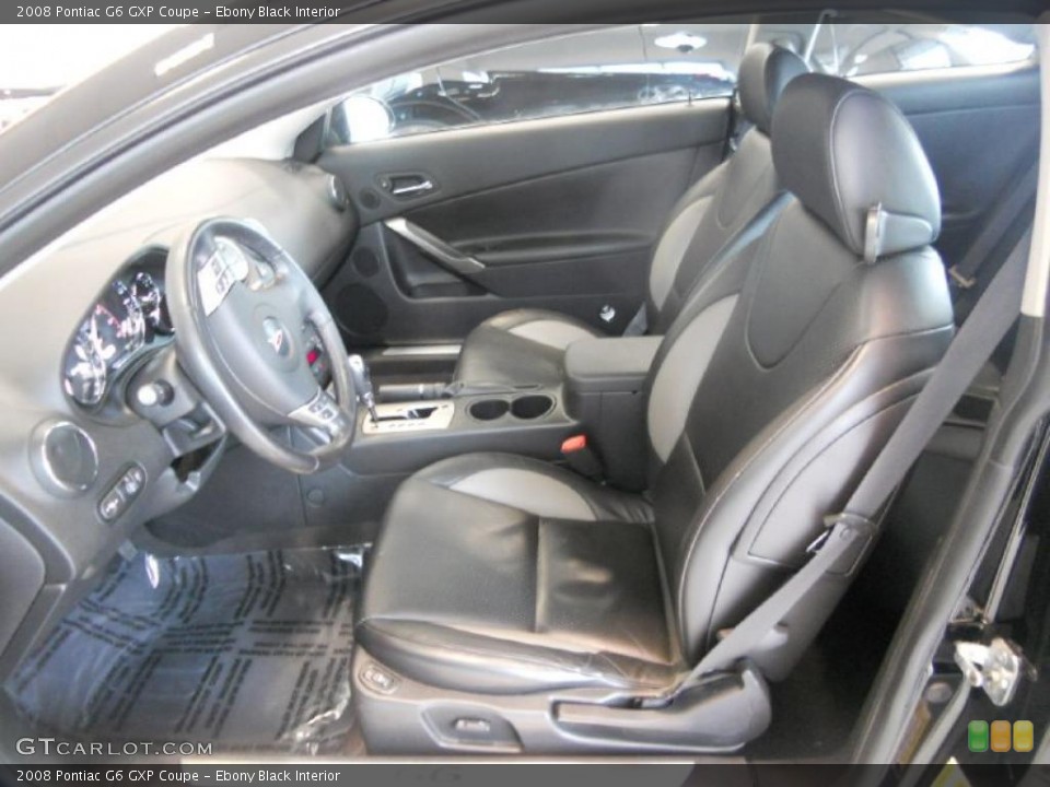 Ebony Black Interior Photo for the 2008 Pontiac G6 GXP Coupe #48314953