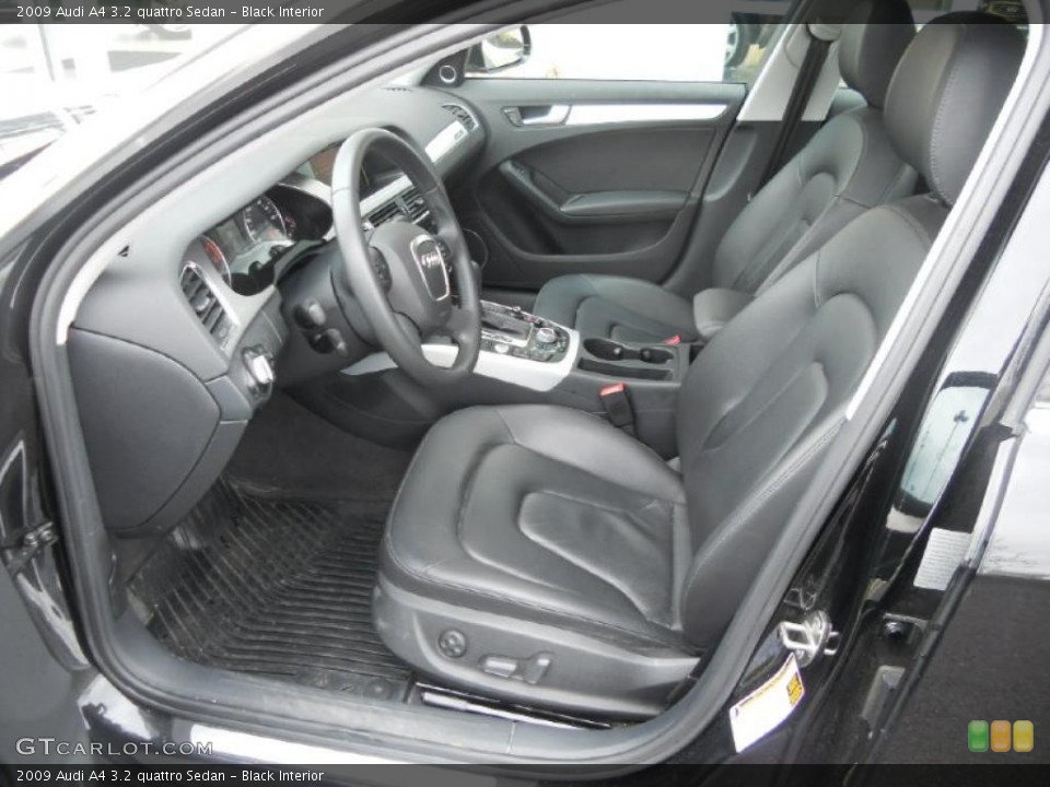Black Interior Photo for the 2009 Audi A4 3.2 quattro Sedan #48315325