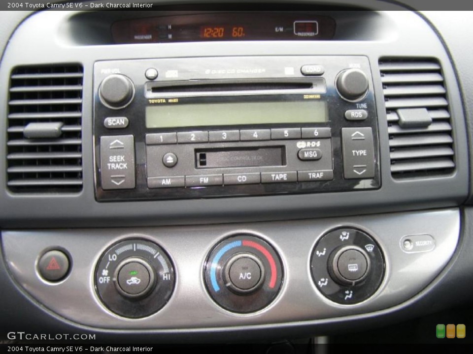 Dark Charcoal Interior Controls for the 2004 Toyota Camry SE V6 #48316006