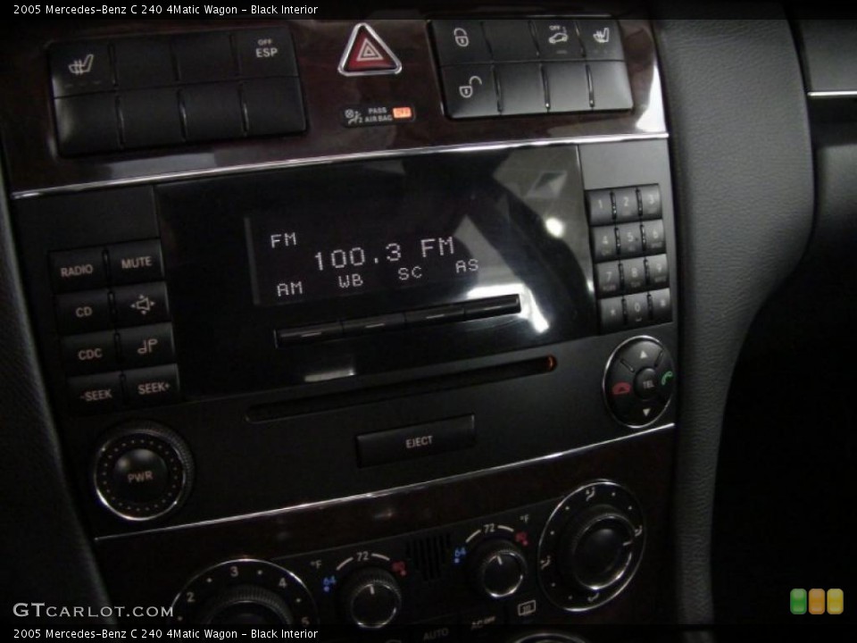 Black Interior Controls for the 2005 Mercedes-Benz C 240 4Matic Wagon #48317242