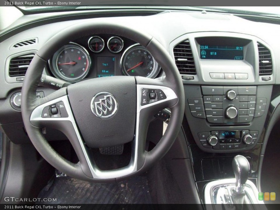 Ebony Interior Dashboard for the 2011 Buick Regal CXL Turbo #48318779