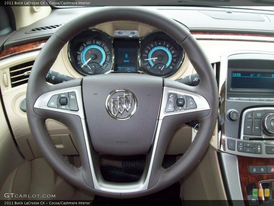 Cocoa/Cashmere Interior Steering Wheel for the 2011 Buick LaCrosse CX #48319460