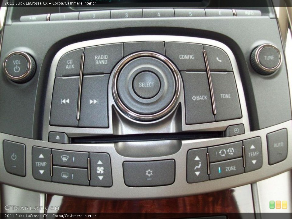 Cocoa/Cashmere Interior Controls for the 2011 Buick LaCrosse CX #48319607