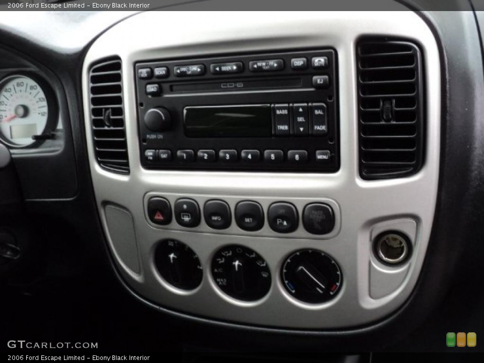 Ebony Black Interior Controls for the 2006 Ford Escape Limited #48321059