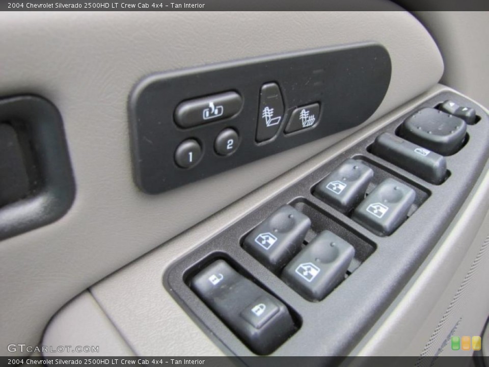 Tan Interior Controls for the 2004 Chevrolet Silverado 2500HD LT Crew Cab 4x4 #48321647