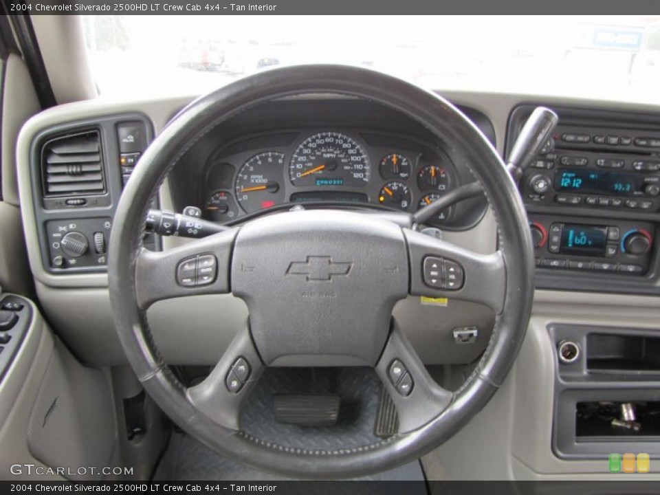 Tan Interior Steering Wheel for the 2004 Chevrolet Silverado 2500HD LT Crew Cab 4x4 #48321746