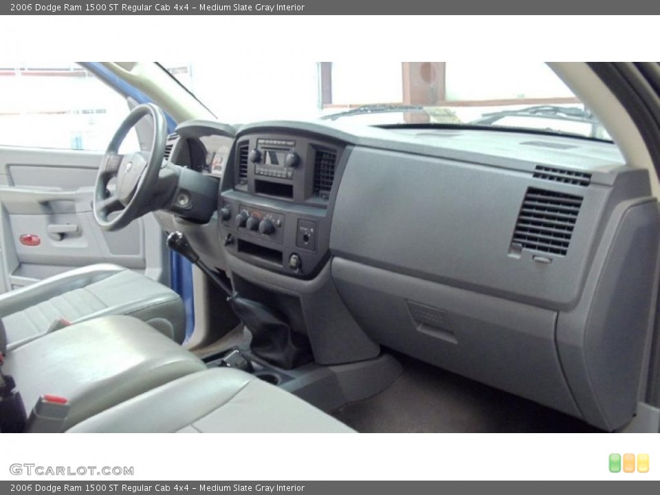 Medium Slate Gray Interior Dashboard for the 2006 Dodge Ram 1500 ST Regular Cab 4x4 #48322745
