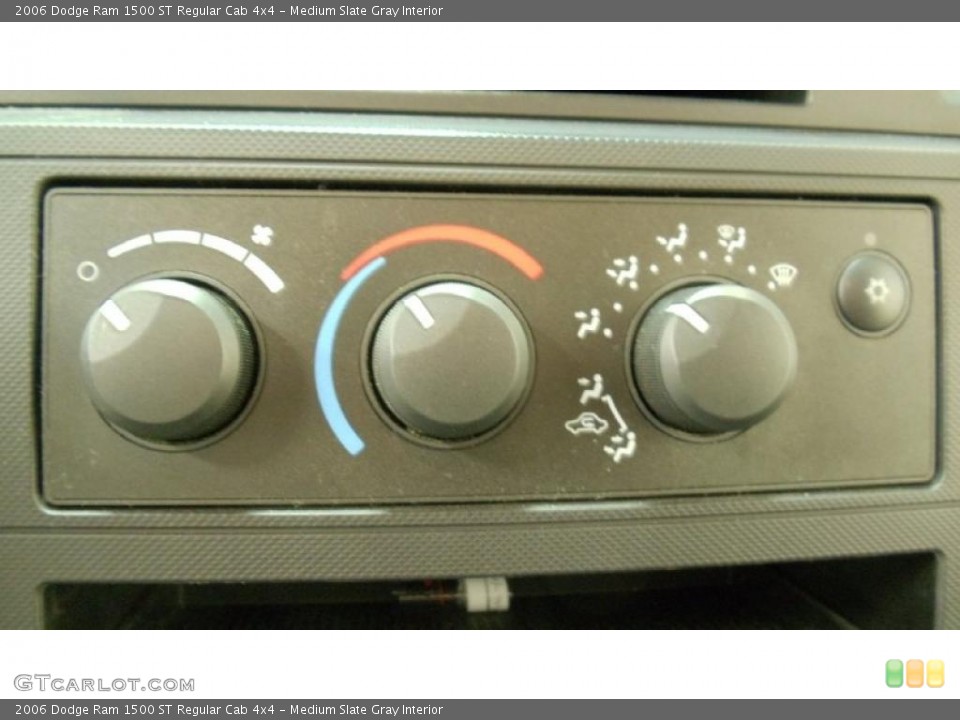 Medium Slate Gray Interior Controls for the 2006 Dodge Ram 1500 ST Regular Cab 4x4 #48322790