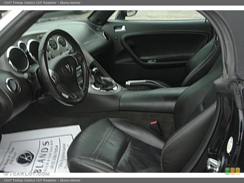 Ebony Interior Photo for the 2007 Pontiac Solstice GXP Roadster #48324662
