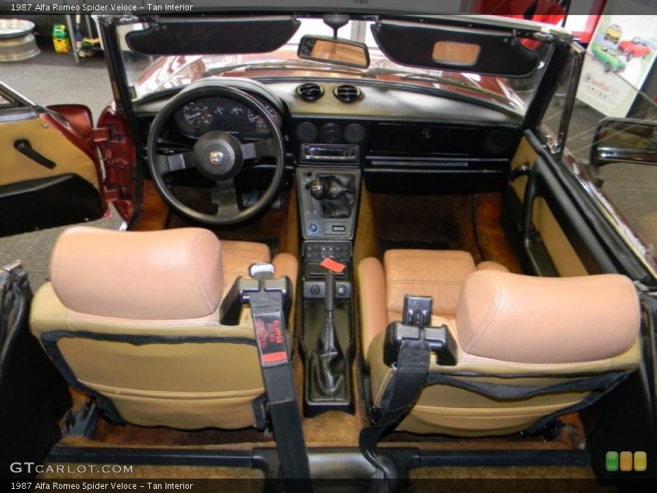 Tan Interior Photo for the 1987 Alfa Romeo Spider Veloce #48324743