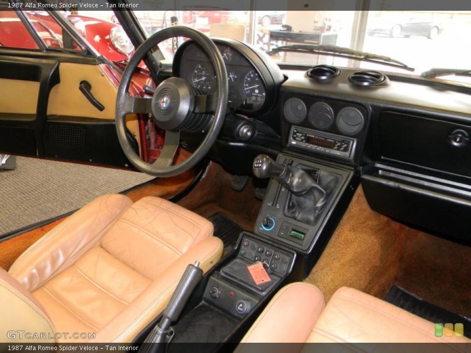 Tan Interior Photo for the 1987 Alfa Romeo Spider Veloce #48324761