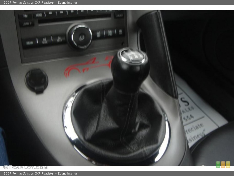 Ebony Interior Transmission for the 2007 Pontiac Solstice GXP Roadster #48324785