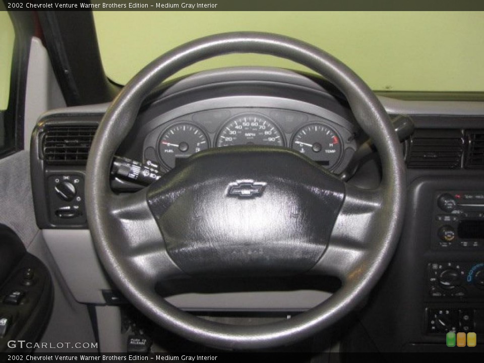 Medium Gray Interior Steering Wheel for the 2002 Chevrolet Venture Warner Brothers Edition #48324911