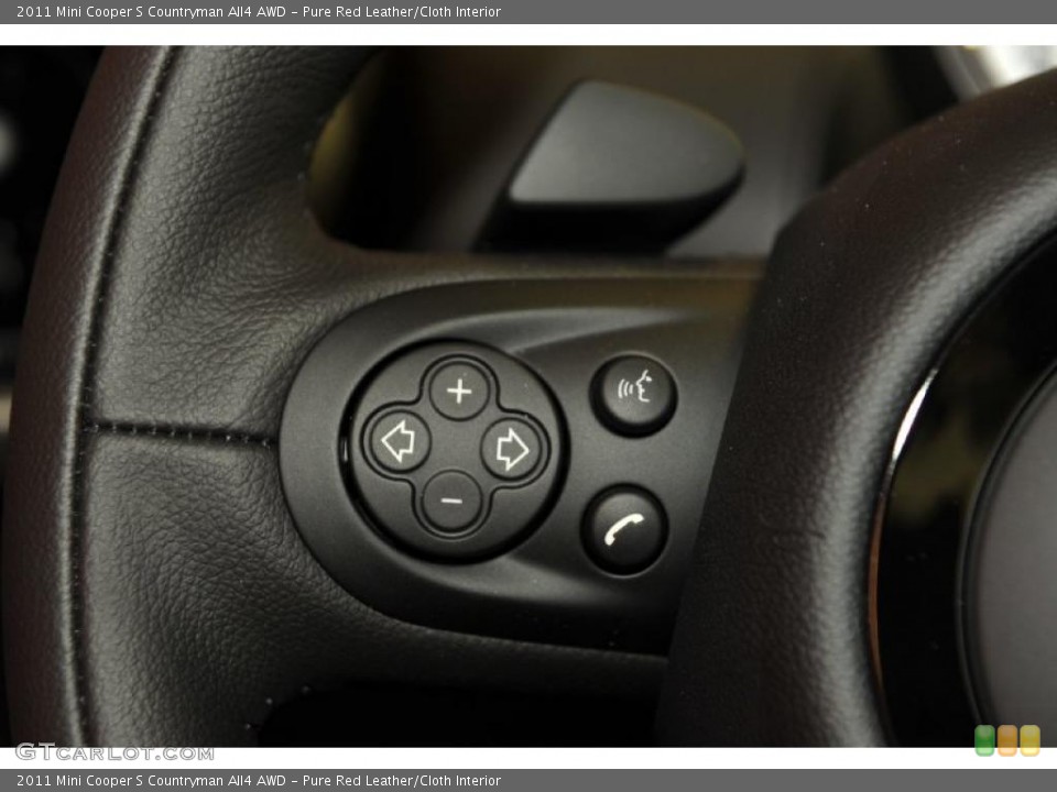 Pure Red Leather/Cloth Interior Controls for the 2011 Mini Cooper S Countryman All4 AWD #48329161