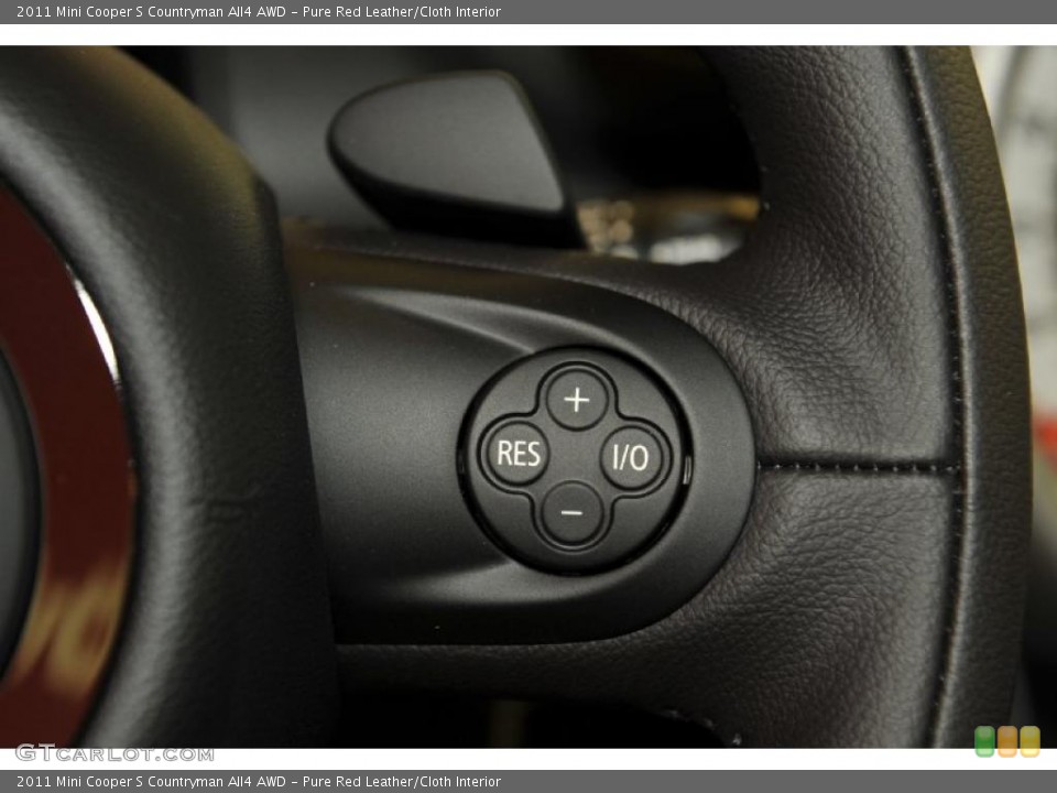 Pure Red Leather/Cloth Interior Controls for the 2011 Mini Cooper S Countryman All4 AWD #48329176