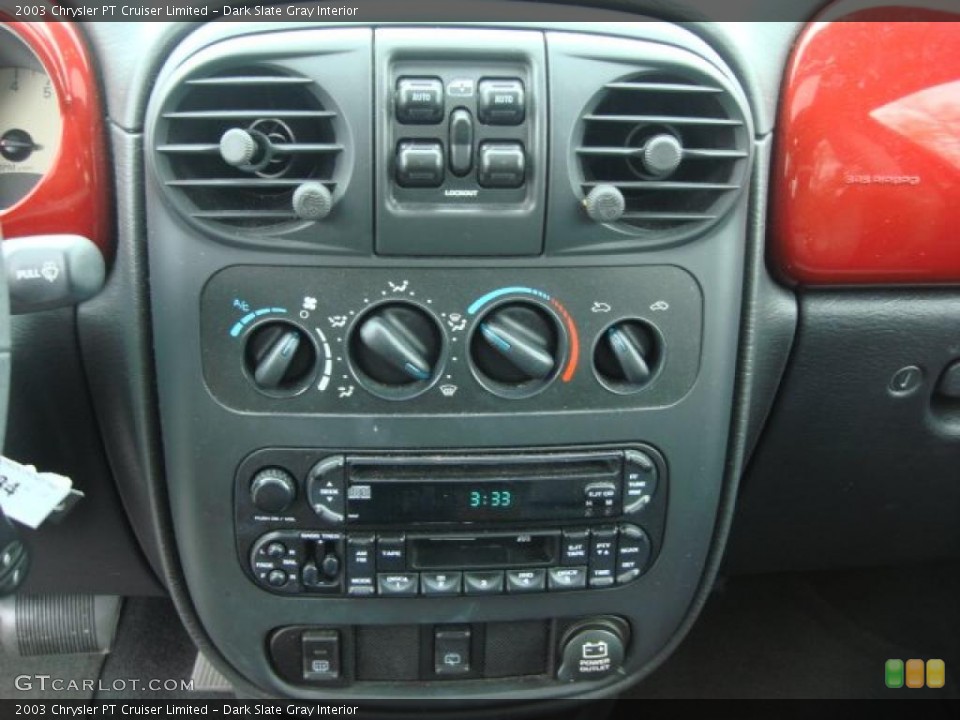 Dark Slate Gray Interior Controls for the 2003 Chrysler PT Cruiser Limited #48329272