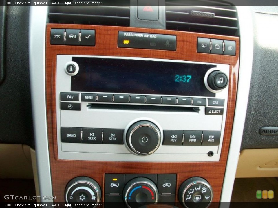 Light Cashmere Interior Controls for the 2009 Chevrolet Equinox LT AWD #48329470