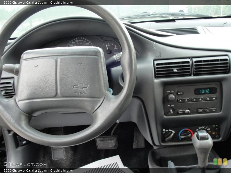 Graphite Interior Dashboard for the 2000 Chevrolet Cavalier Sedan #48329548