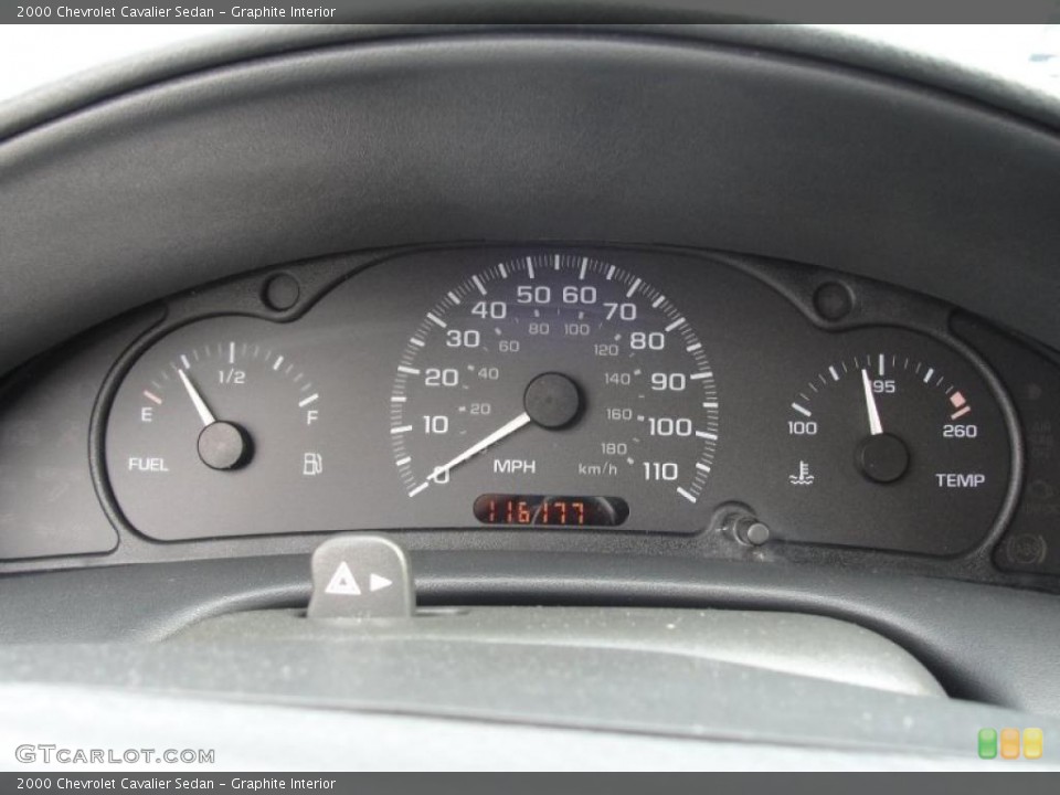 Graphite Interior Gauges for the 2000 Chevrolet Cavalier Sedan #48329620