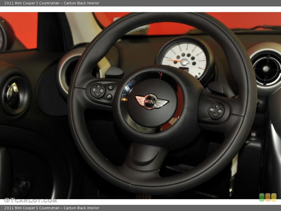 Carbon Black Interior Steering Wheel for the 2011 Mini Cooper S Countryman #48329650
