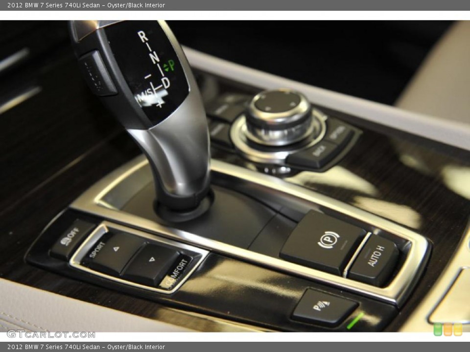 Oyster/Black Interior Transmission for the 2012 BMW 7 Series 740Li Sedan #48330313