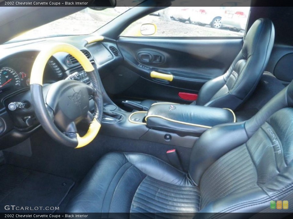 Black Interior Photo for the 2002 Chevrolet Corvette Coupe #48330556