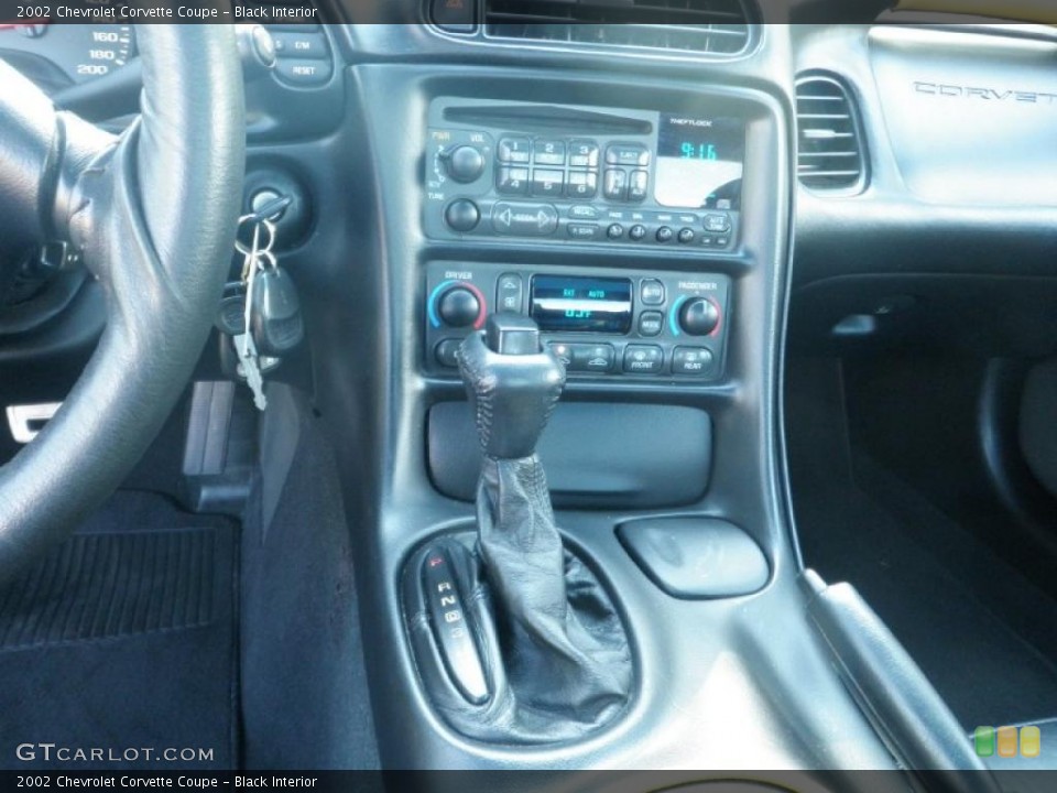Black Interior Controls for the 2002 Chevrolet Corvette Coupe #48330636