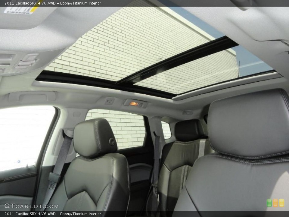 Ebony/Titanium Interior Sunroof for the 2011 Cadillac SRX 4 V6 AWD #48331585
