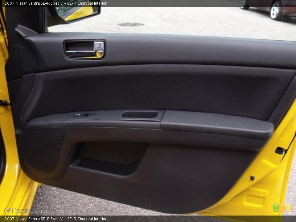 SE-R Charcoal Interior Door Panel for the 2007 Nissan Sentra SE-R Spec V #48332077