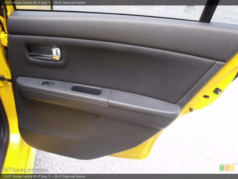 SE-R Charcoal Interior Door Panel for the 2007 Nissan Sentra SE-R Spec V #48332119