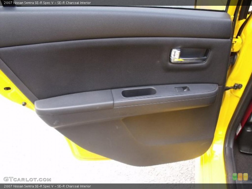 SE-R Charcoal Interior Door Panel for the 2007 Nissan Sentra SE-R Spec V #48332164