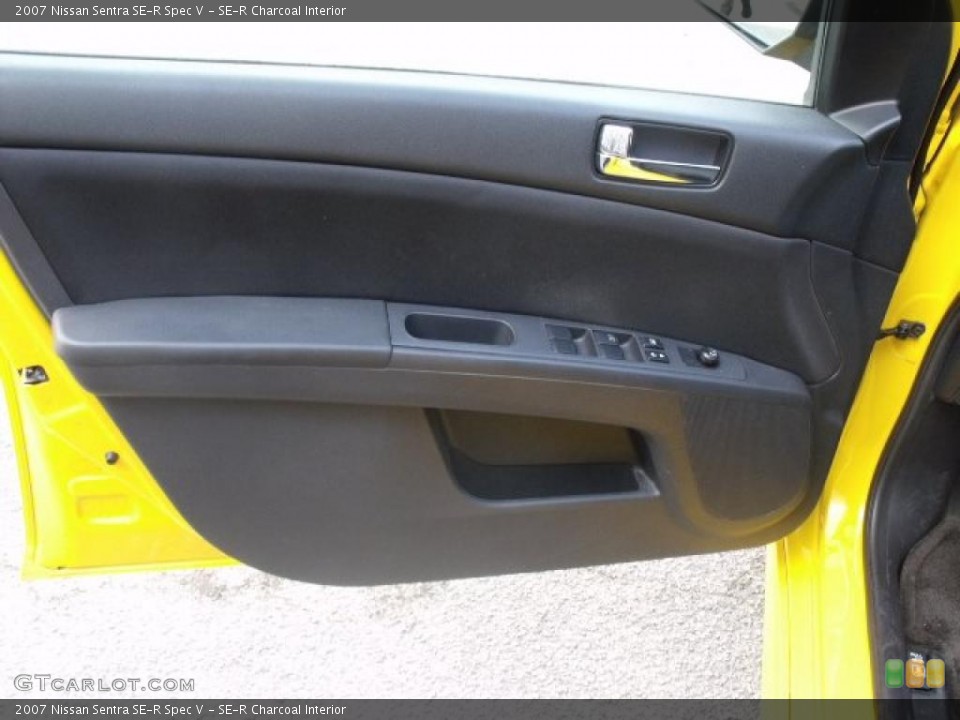 SE-R Charcoal Interior Door Panel for the 2007 Nissan Sentra SE-R Spec V #48332194