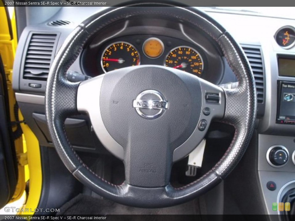 SE-R Charcoal Interior Steering Wheel for the 2007 Nissan Sentra SE-R Spec V #48332239