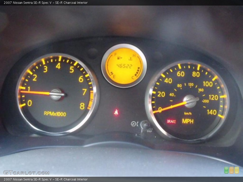 SE-R Charcoal Interior Gauges for the 2007 Nissan Sentra SE-R Spec V #48332272