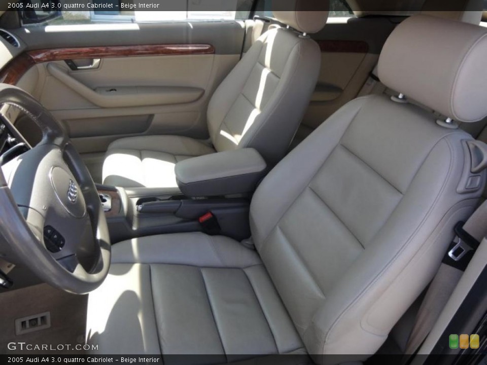 Beige Interior Photo for the 2005 Audi A4 3.0 quattro Cabriolet #48333190
