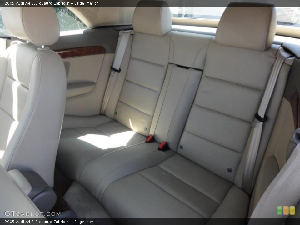 Beige Interior Photo for the 2005 Audi A4 3.0 quattro Cabriolet #48333205