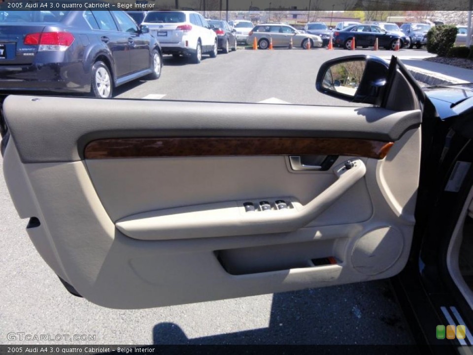 Beige Interior Door Panel for the 2005 Audi A4 3.0 quattro Cabriolet #48333262